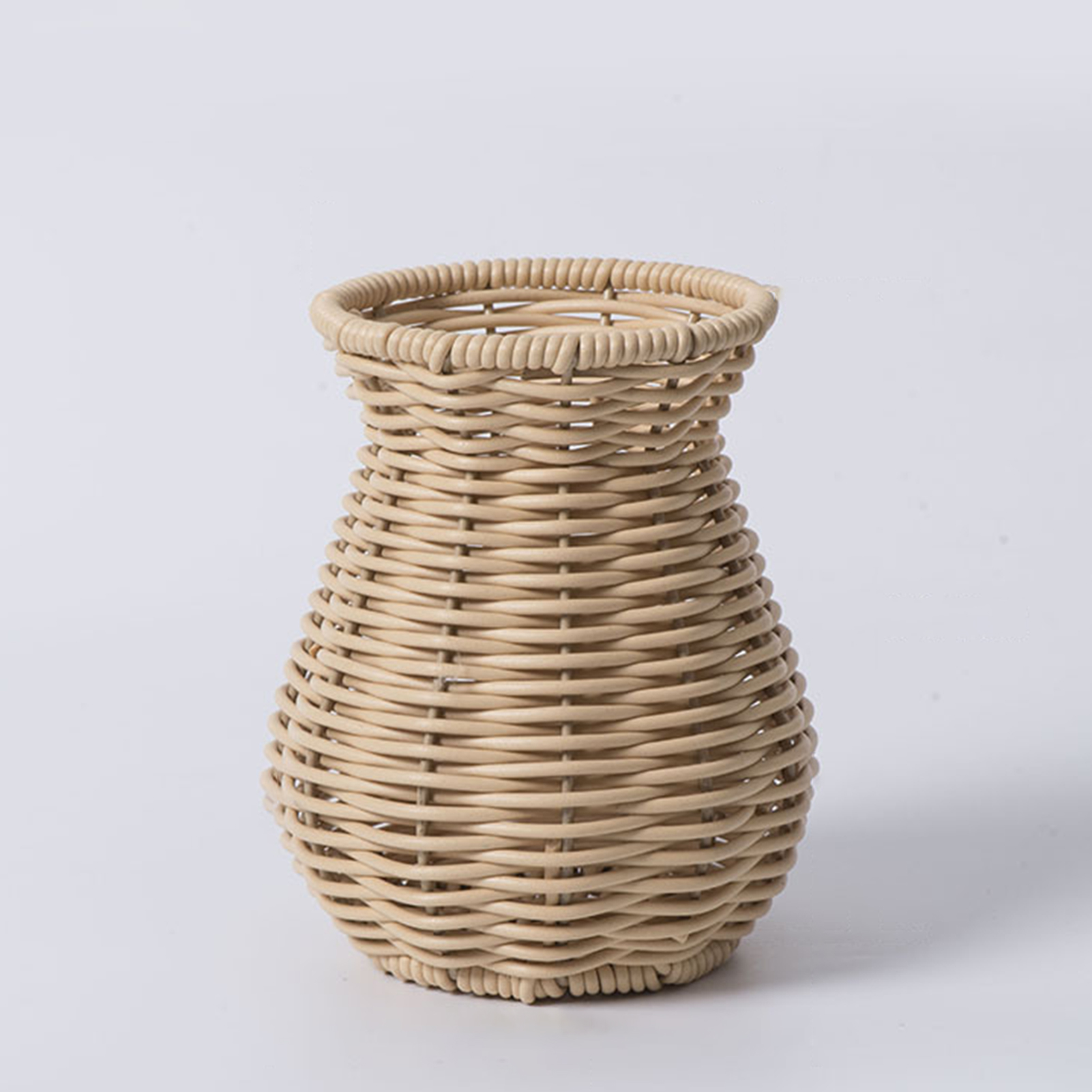 Rattan Plant Basket - Portafiori secchi intrecciati a mano, effetto