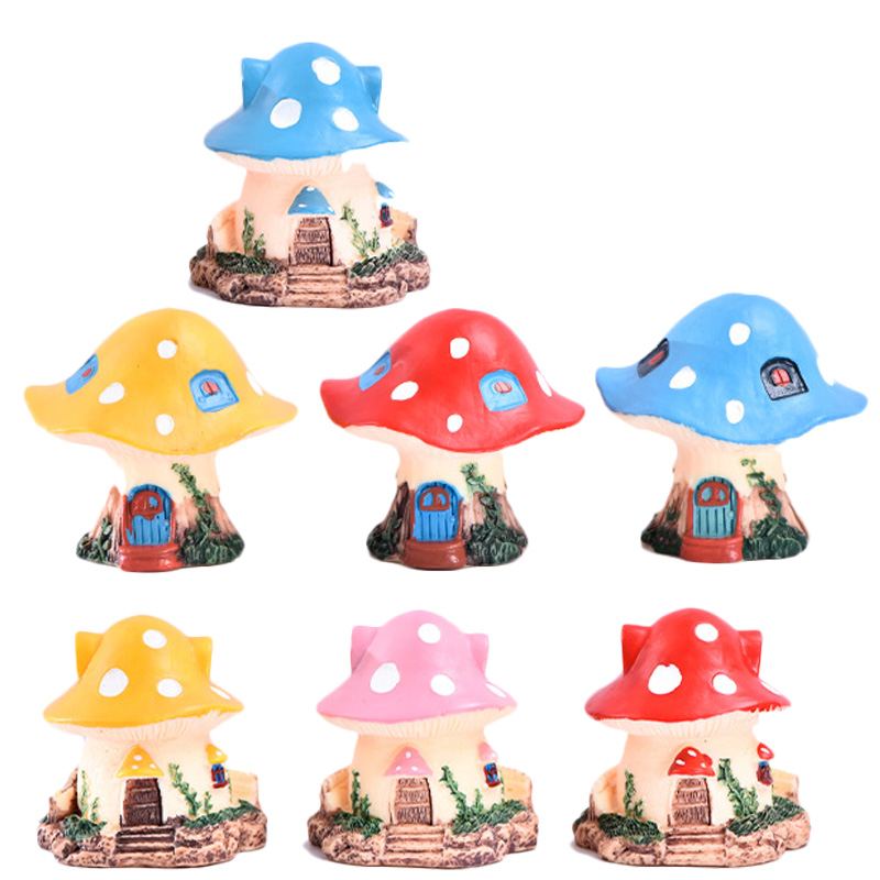 Home Decor Za - 1PC Kawaii Garden Mini Fungo House