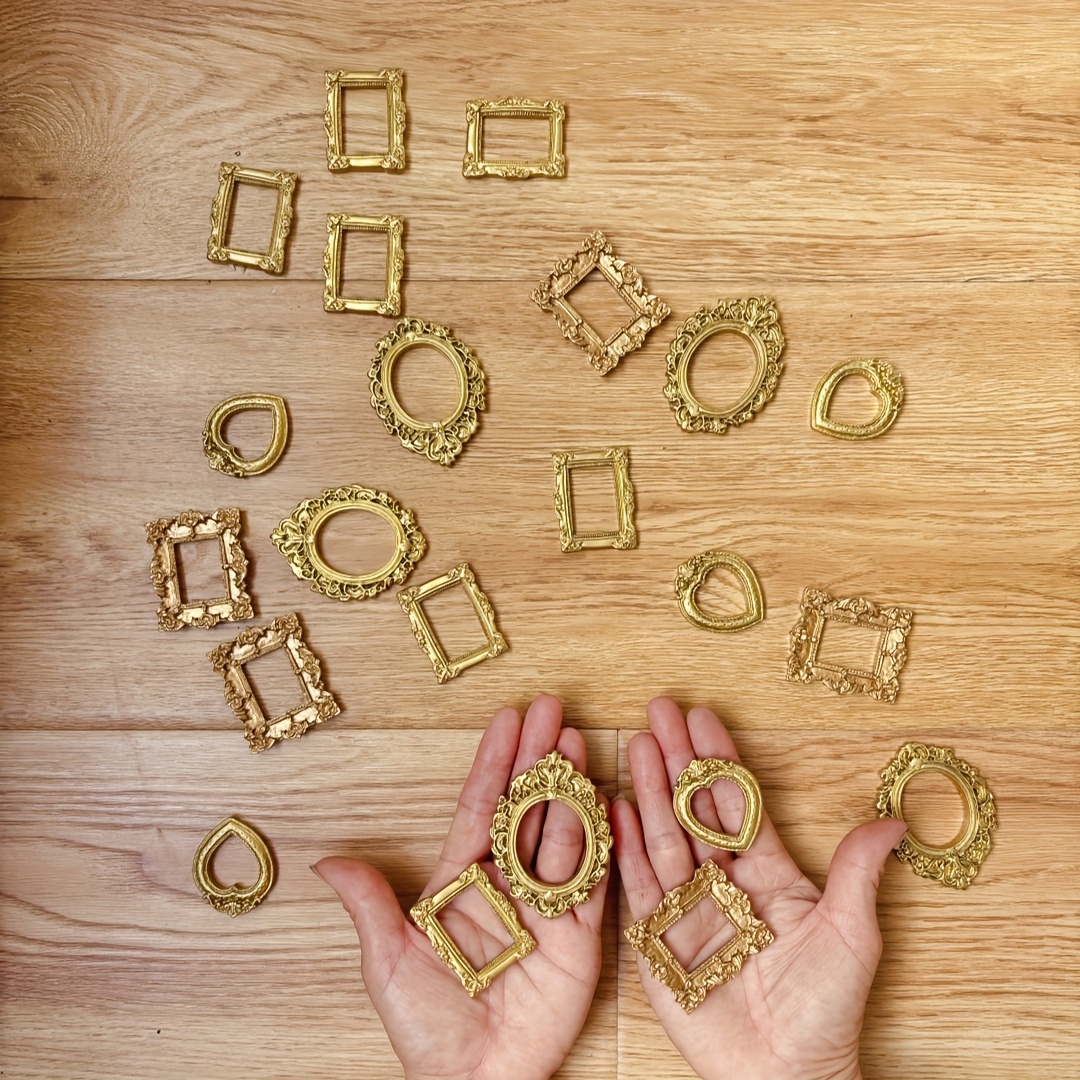 Bamboo Photo Frame - 12 Pezzi di Mini Cornici Vintage