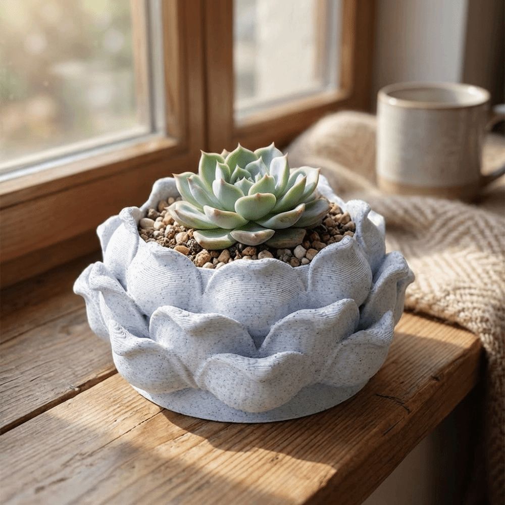Rattan Plant Basket - Pianta artificiale Rattan appeso a parete