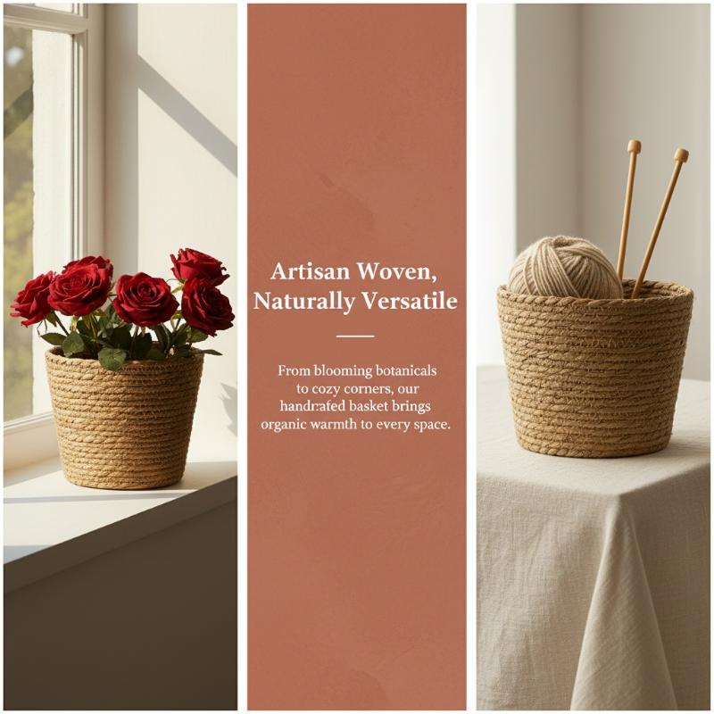 Cesto in Rattan per Fiori, Vas - Rattan Plant Basket recensione e prezzo