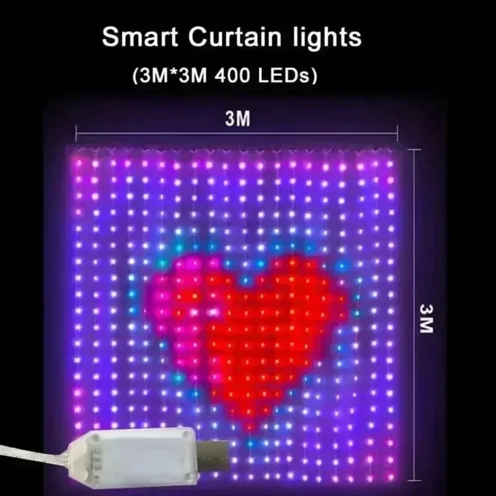 Luci a tenda LED con pixel, co - Home Decor Free App recensione e prezzo