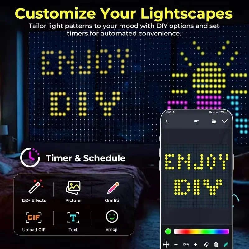 Luci a tenda LED intelligenti  - Home Decor Free App recensione e prezzo