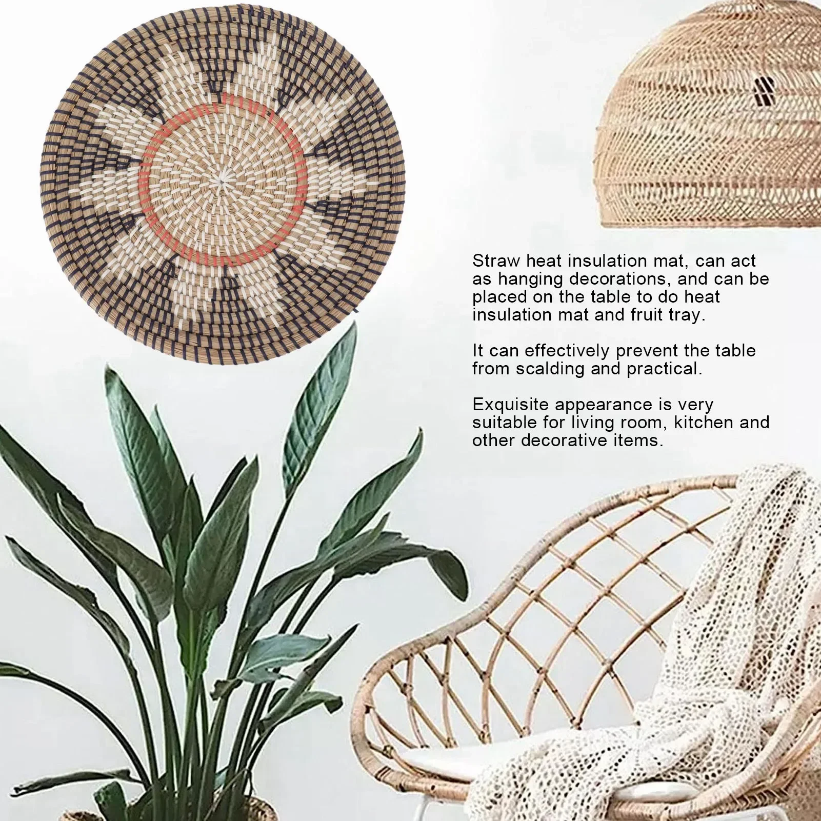 Ornamenti da parete rotondi in - Rattan Plant Basket recensione e prezzo