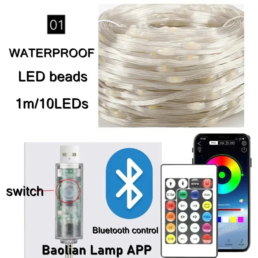 Luci a stringa LED RGB WS2812B - Home Decor Free App recensione e prezzo