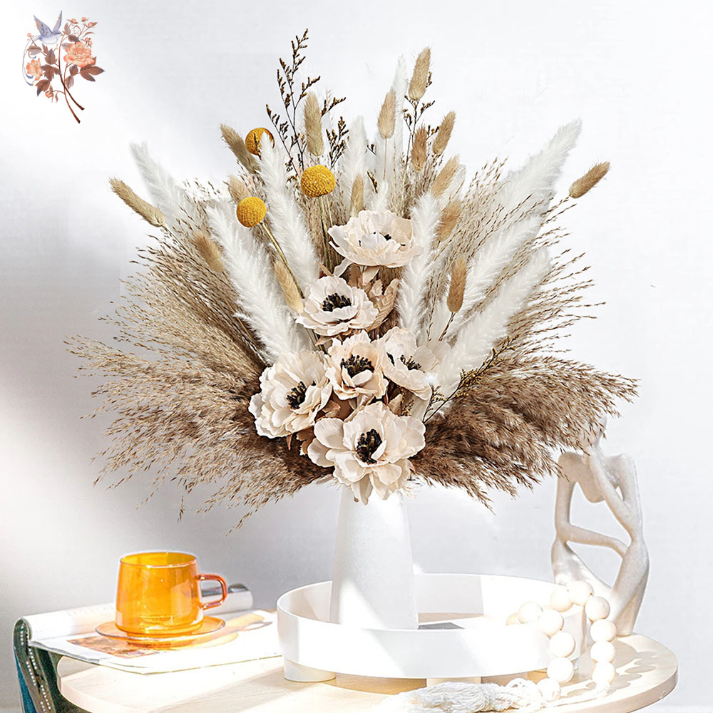 55 pezzi bouquet di fiori arti - Pampas Grass Decor recensione e prezzo