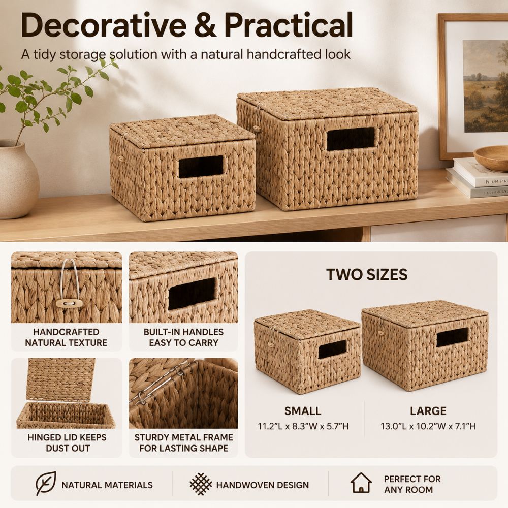 Cesto portaoggetti rettangolar - Rattan Plant Basket recensione e prezzo