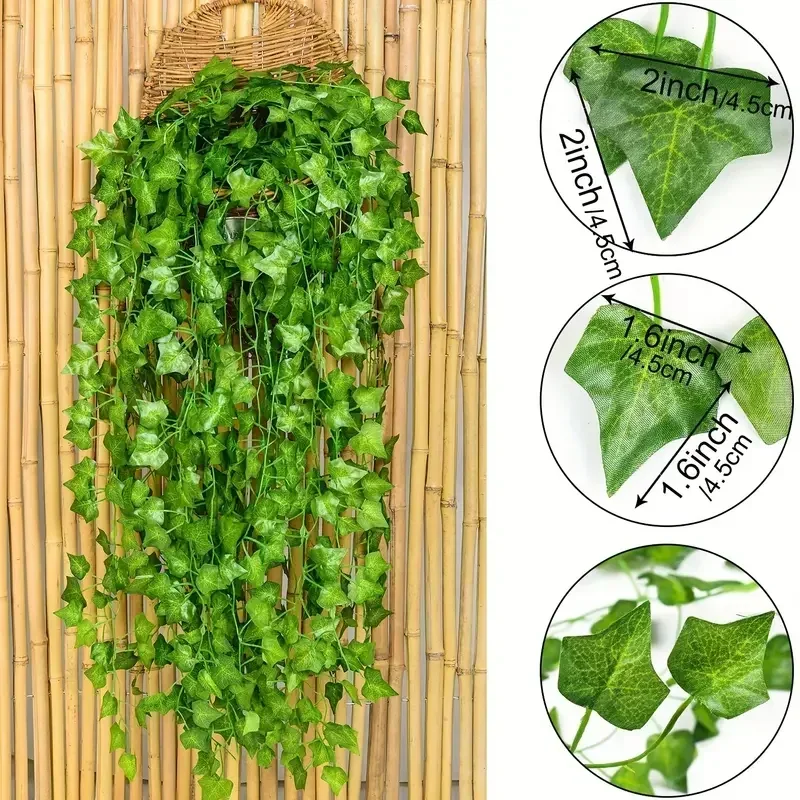 Foglia di edera verde artifici - Rattan Plant Basket recensione e prezzo