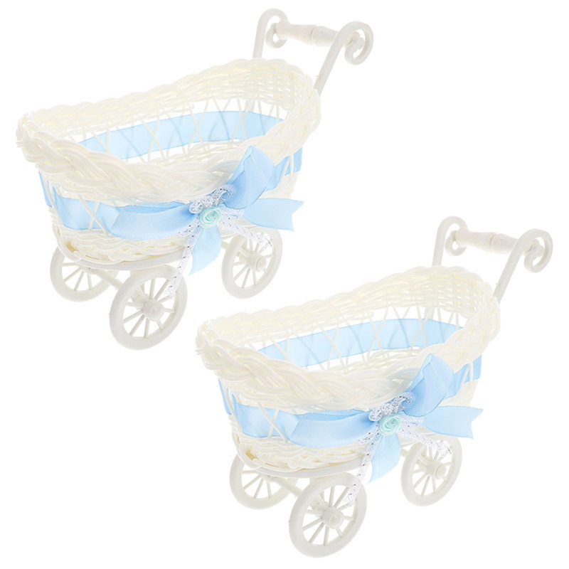 1 pz cestino carrello per bamb - Rattan Plant Basket recensione e prezzo